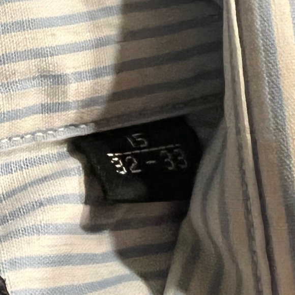 CHRISTIAN DIOR MONSIEUR PLUS DE COTTON DRESS SHIRT 15 32-33 - Picture 3 of 3